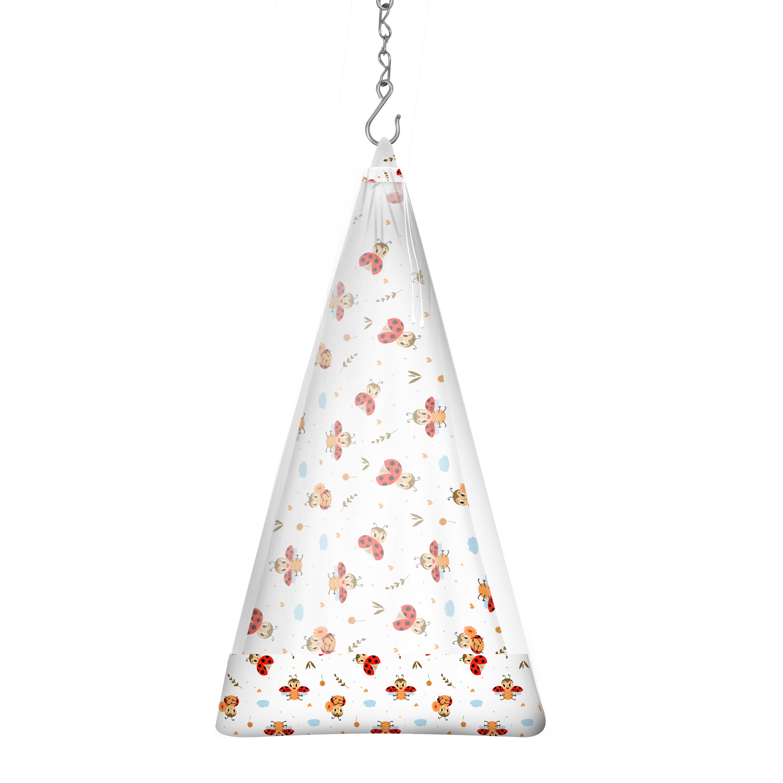 Organic Thottil & Mosquito Net Combo - LadyBug Charm